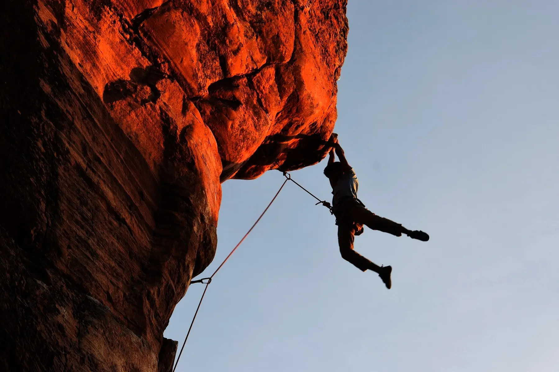 Man climbing