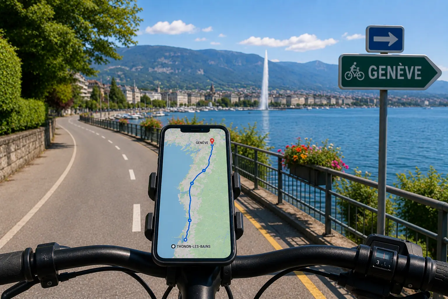 Thonon – Genève en Vélo Électrique avec Parcours GPS_Thonon-les-Bains