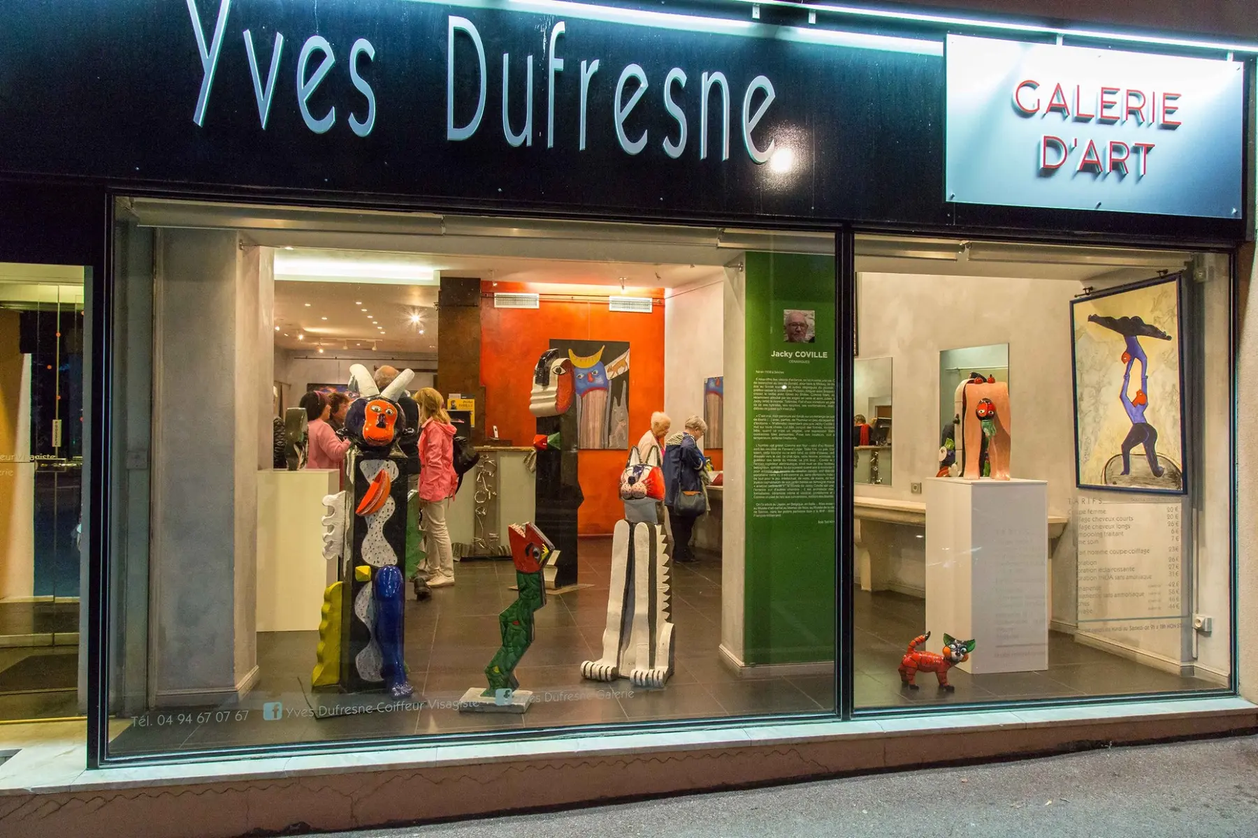 Galerie / salon de coiffure Yves Dufresne