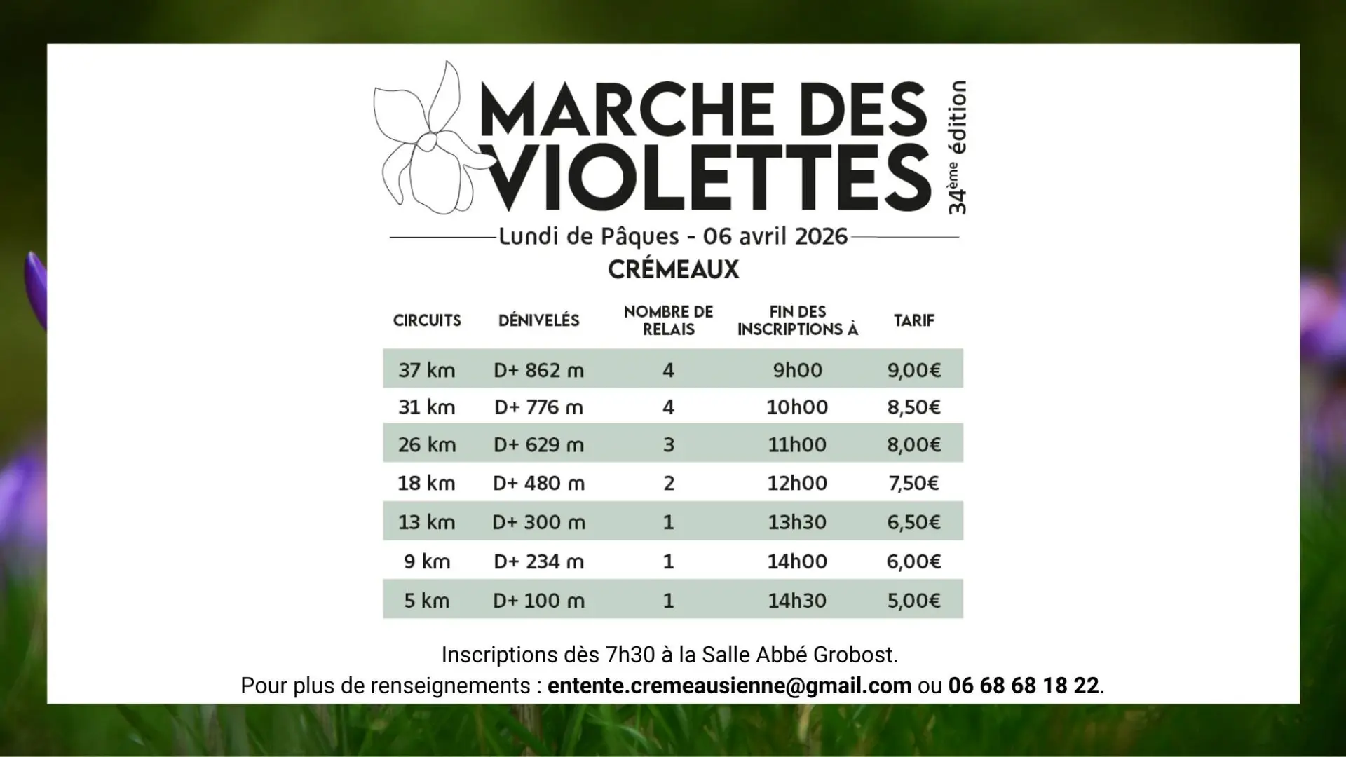 Affiche marche