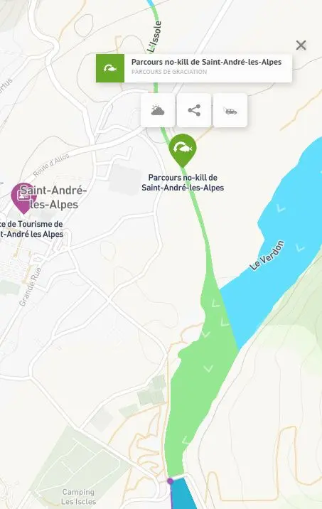 Parcours de pêche no-kill