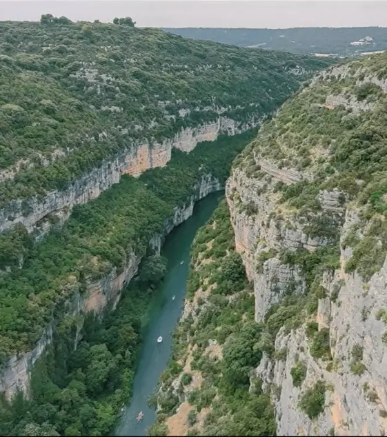 Les gorges de Baudinard, à l'aval du lac de St Croix