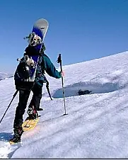 Rando raquettes-snowboard