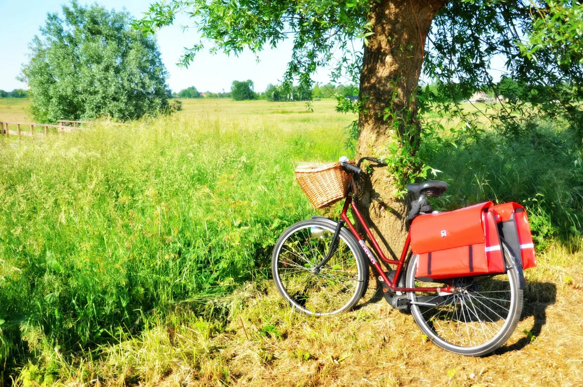 La plaine agricole de Saint Pierre à vélo, Saint Julien le Montagnier