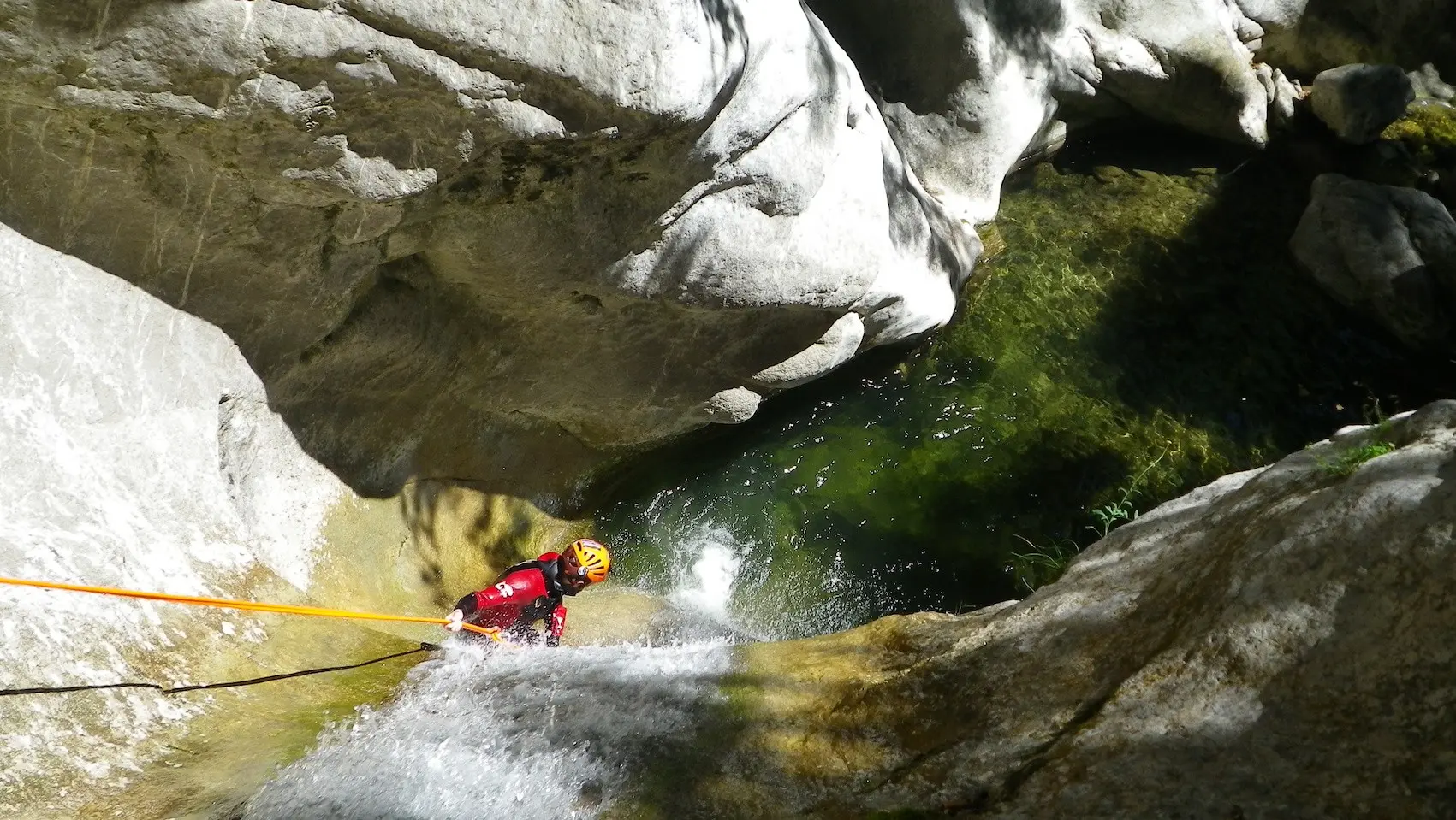 descente en rappel