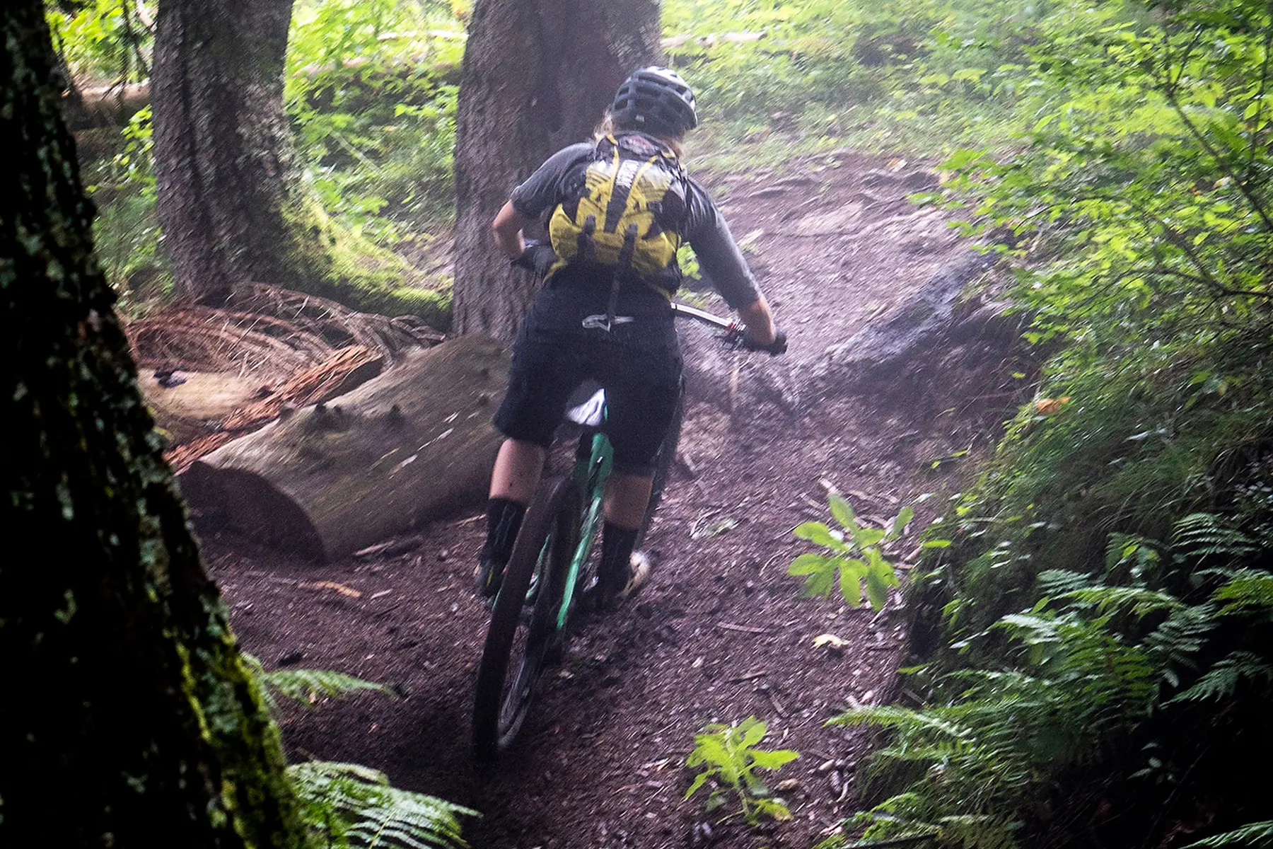 Sortie de ebike dans le brouillard