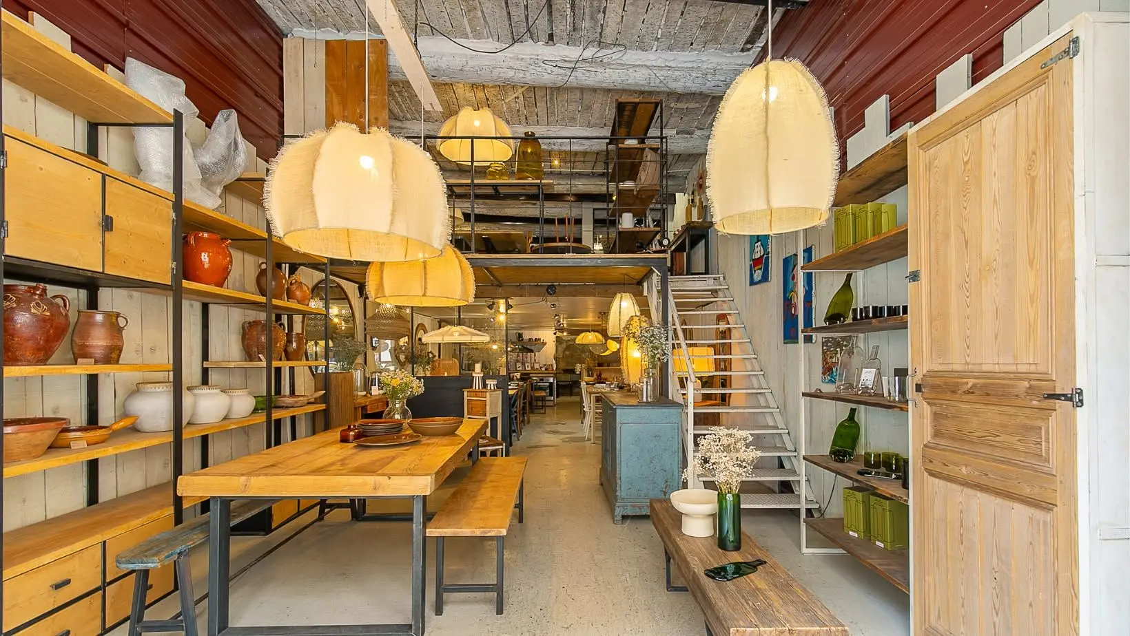 vue de l'intérieur de la boutique