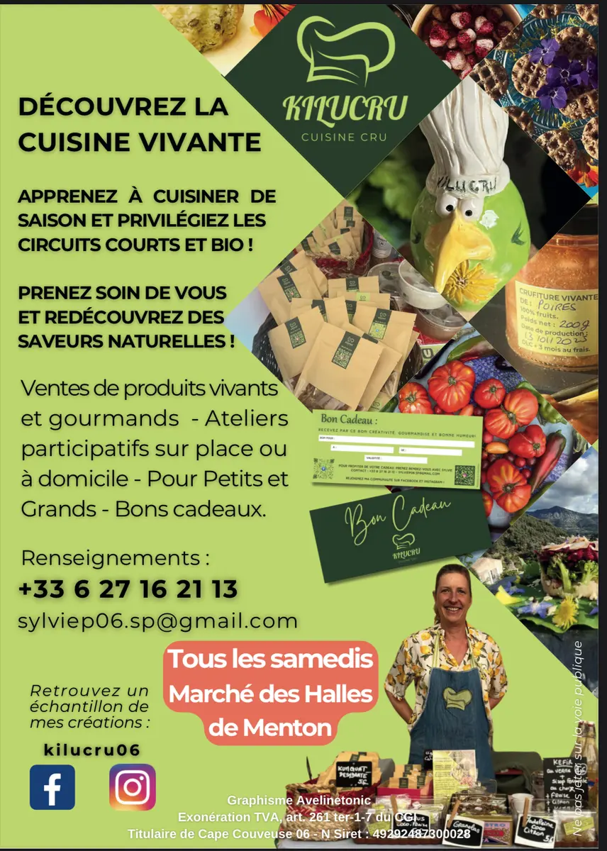 Kilucru - Ateliers de Cuisine cru