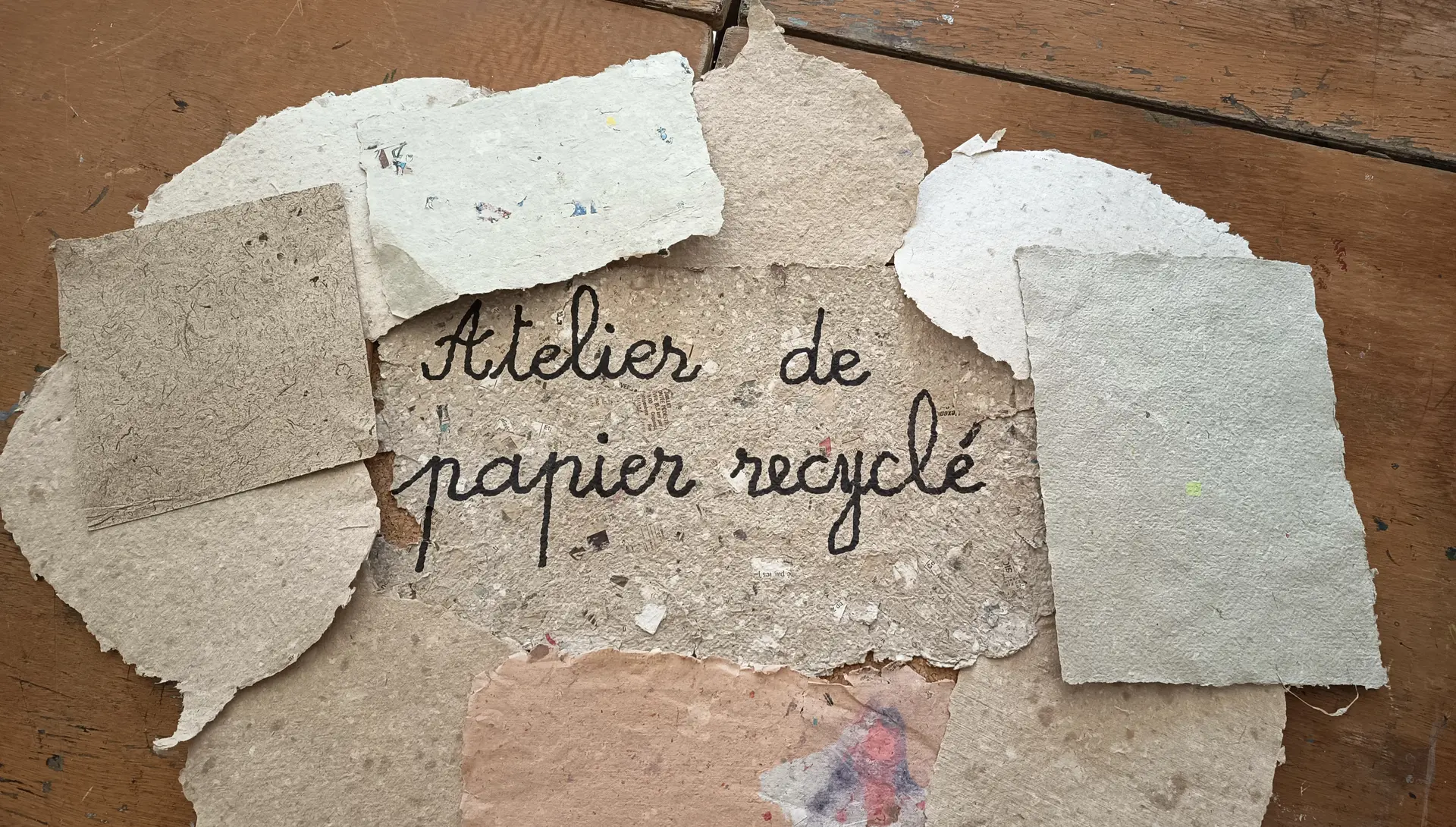 Atelier papier recyclé