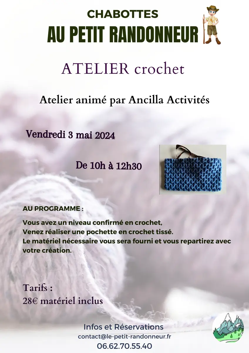 Atelier crochet, le Petit Randonneur
