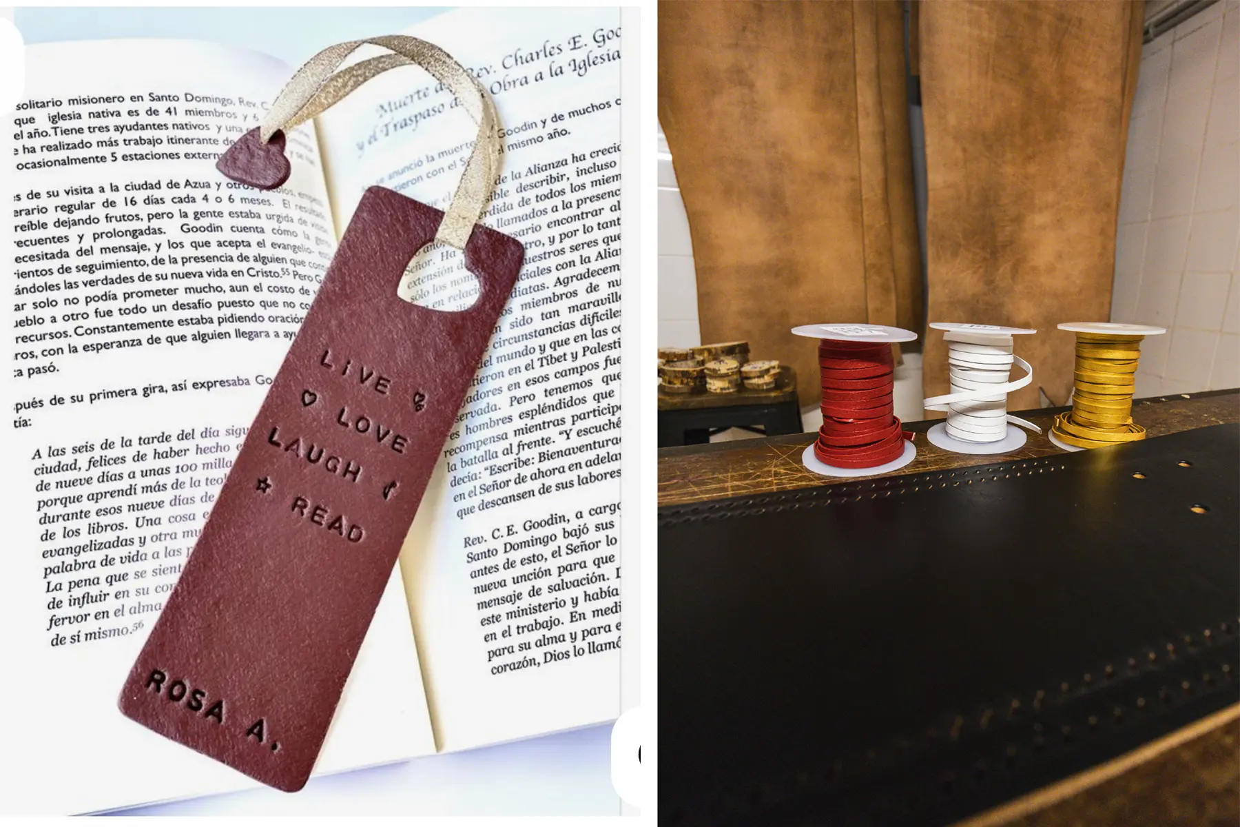 Atelier création d'un marque page en cuir_Thônes