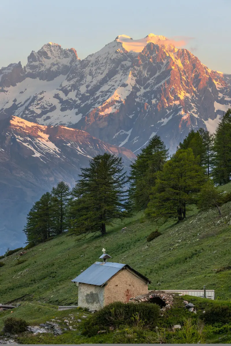 Vue sur le Mont Pelvoux