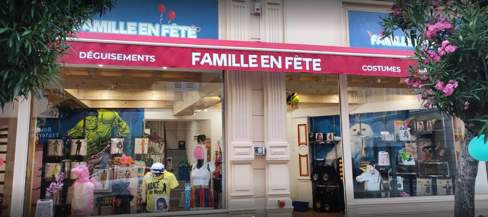 Devanture du magasin