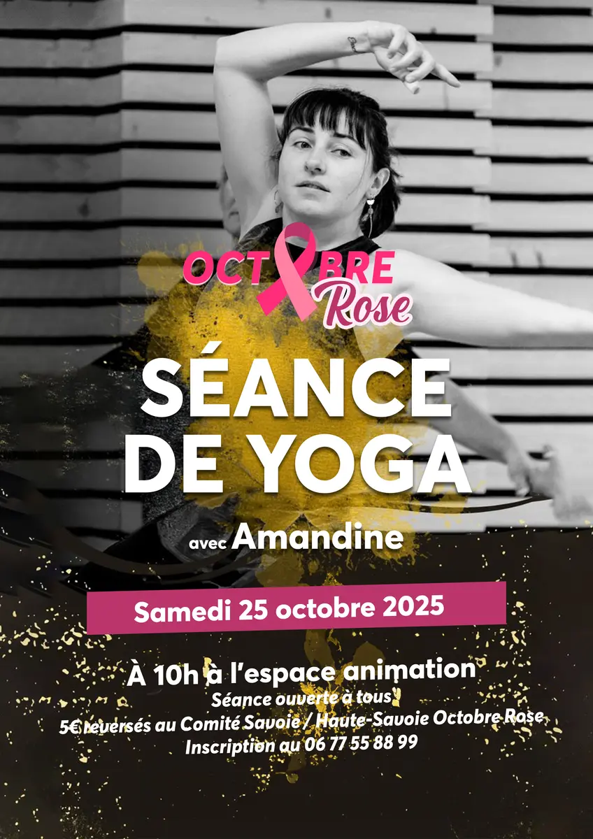 Atelier yoga dans le cadre d'Octobre Rose_Les Contamines-Montjoie
