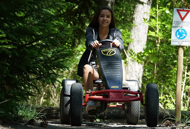 Écokart en forêt