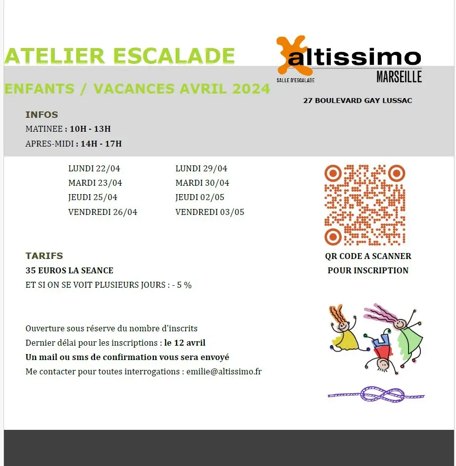 Atelier d'escalade