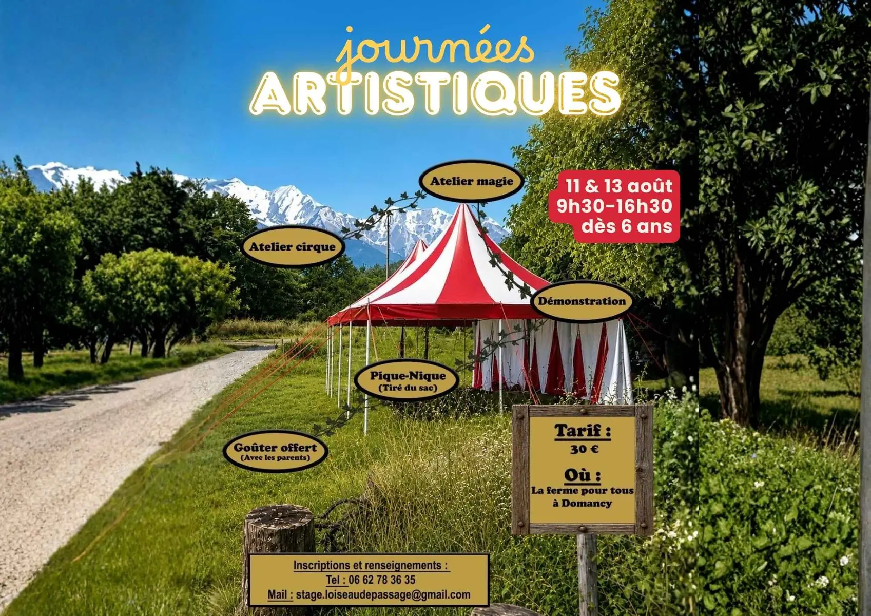 ateliers pour enfants cirque et magie