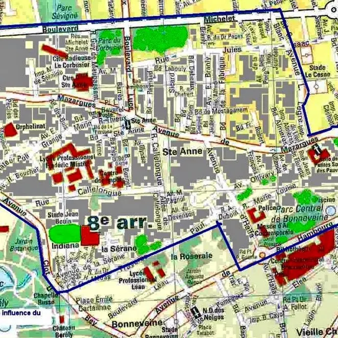 carte perimetre ste anne