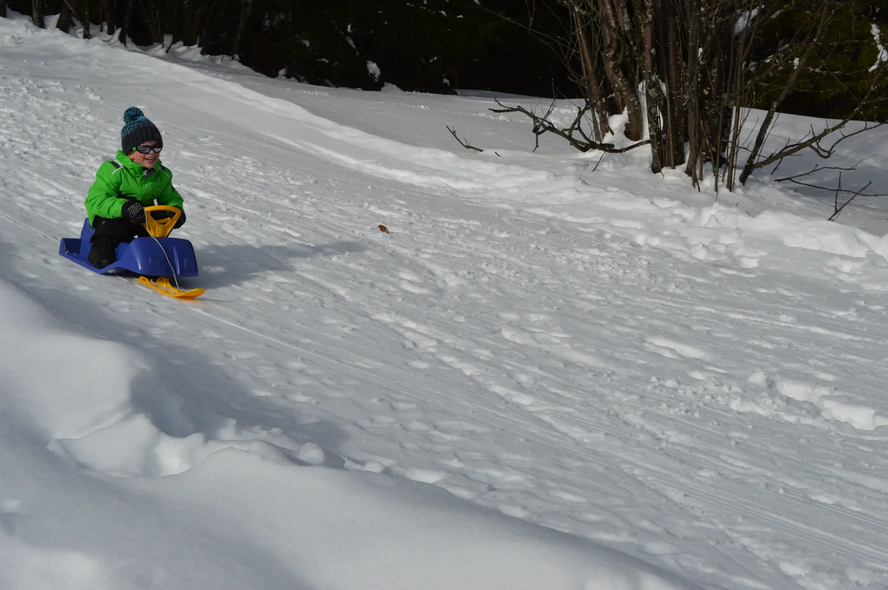 Piste de luge des Résidences