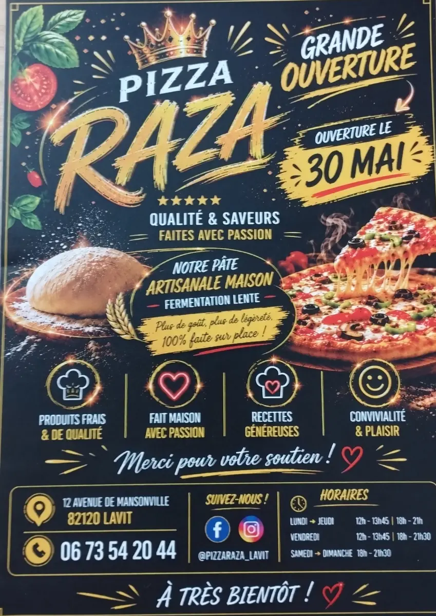 Pizzéria RAZA et rôtisserie_Lavit