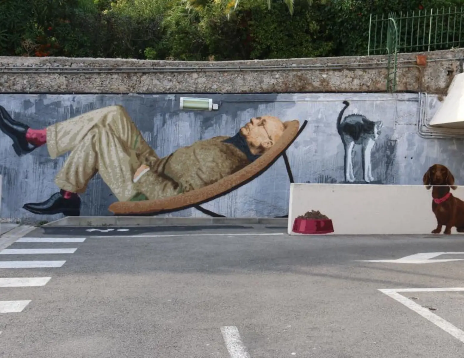 Fresque Bonnard parking saint-sauveur
