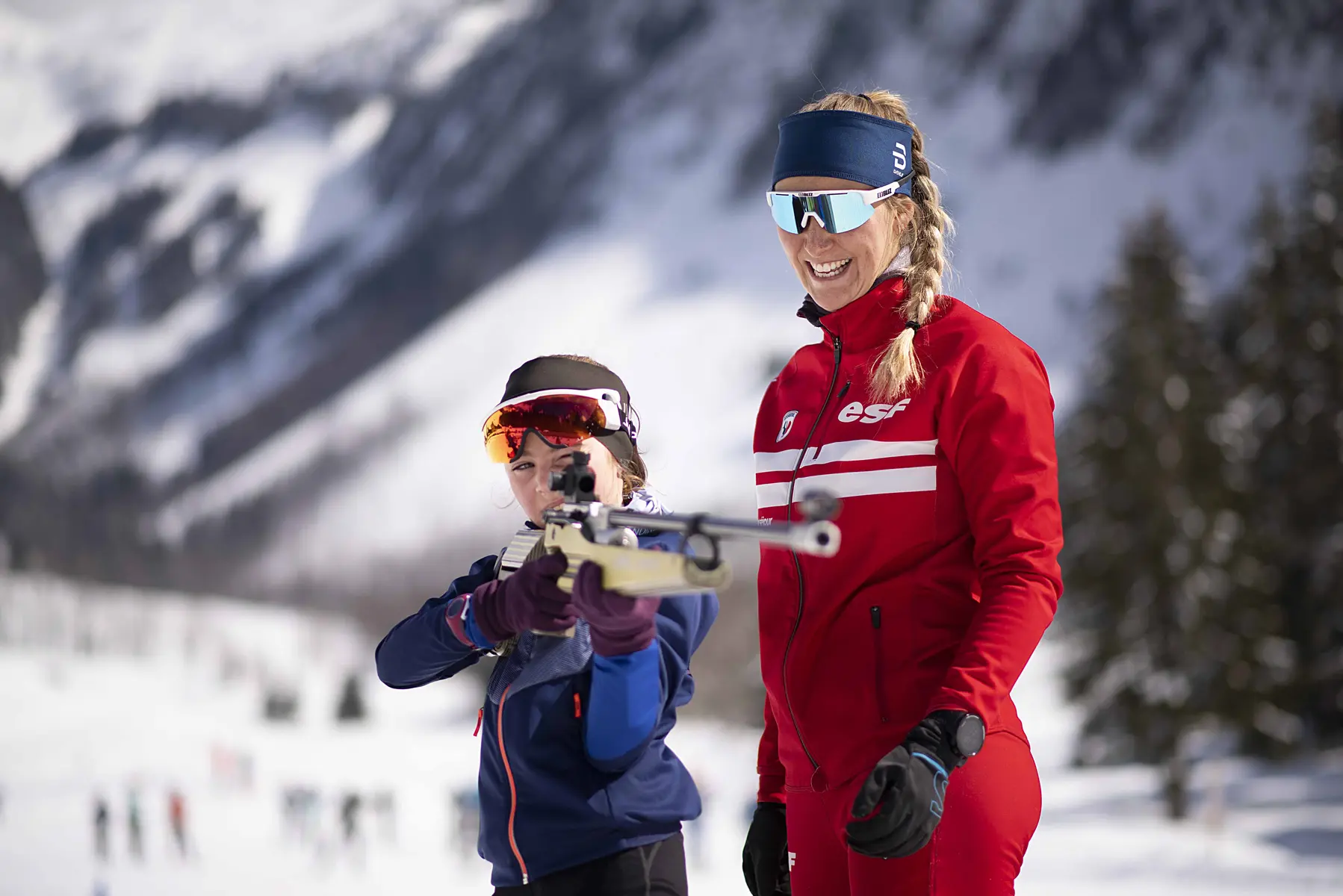 Tir biathlon enfant