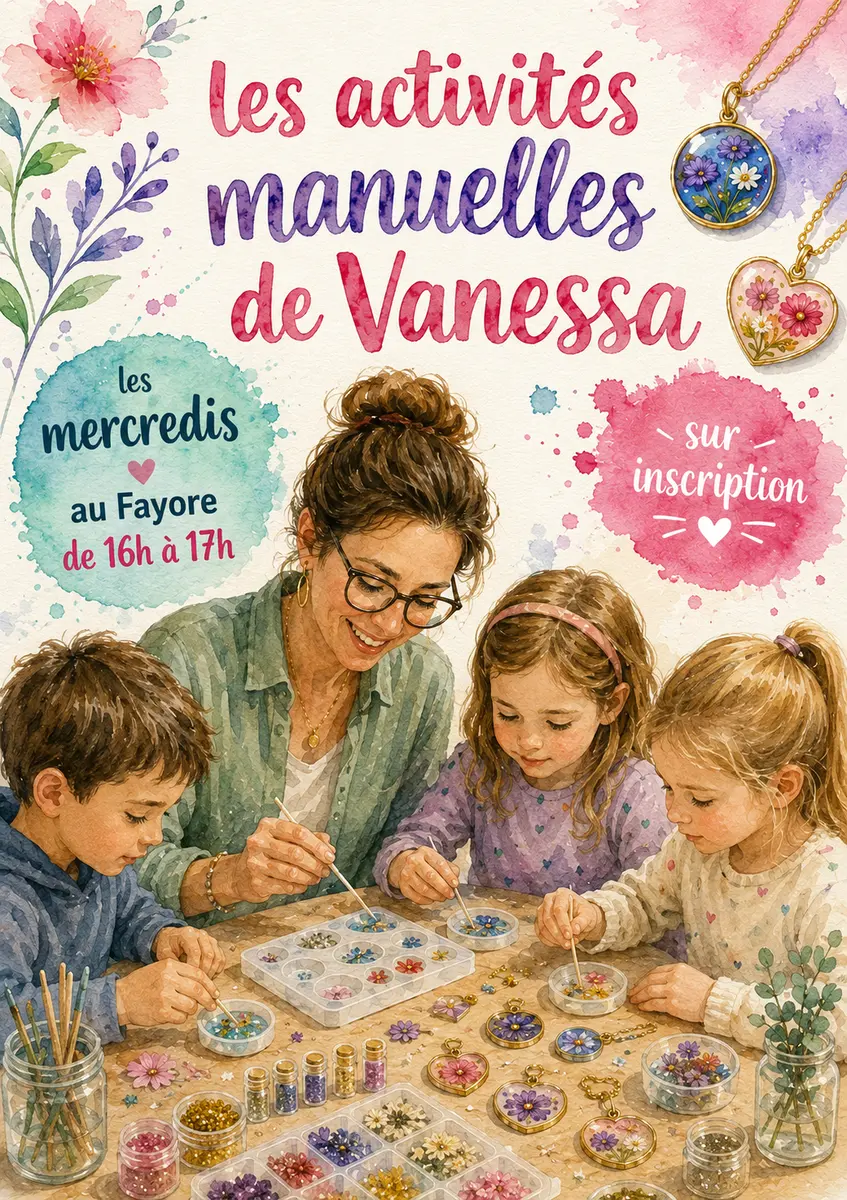 Atelier artistique de Vanessa