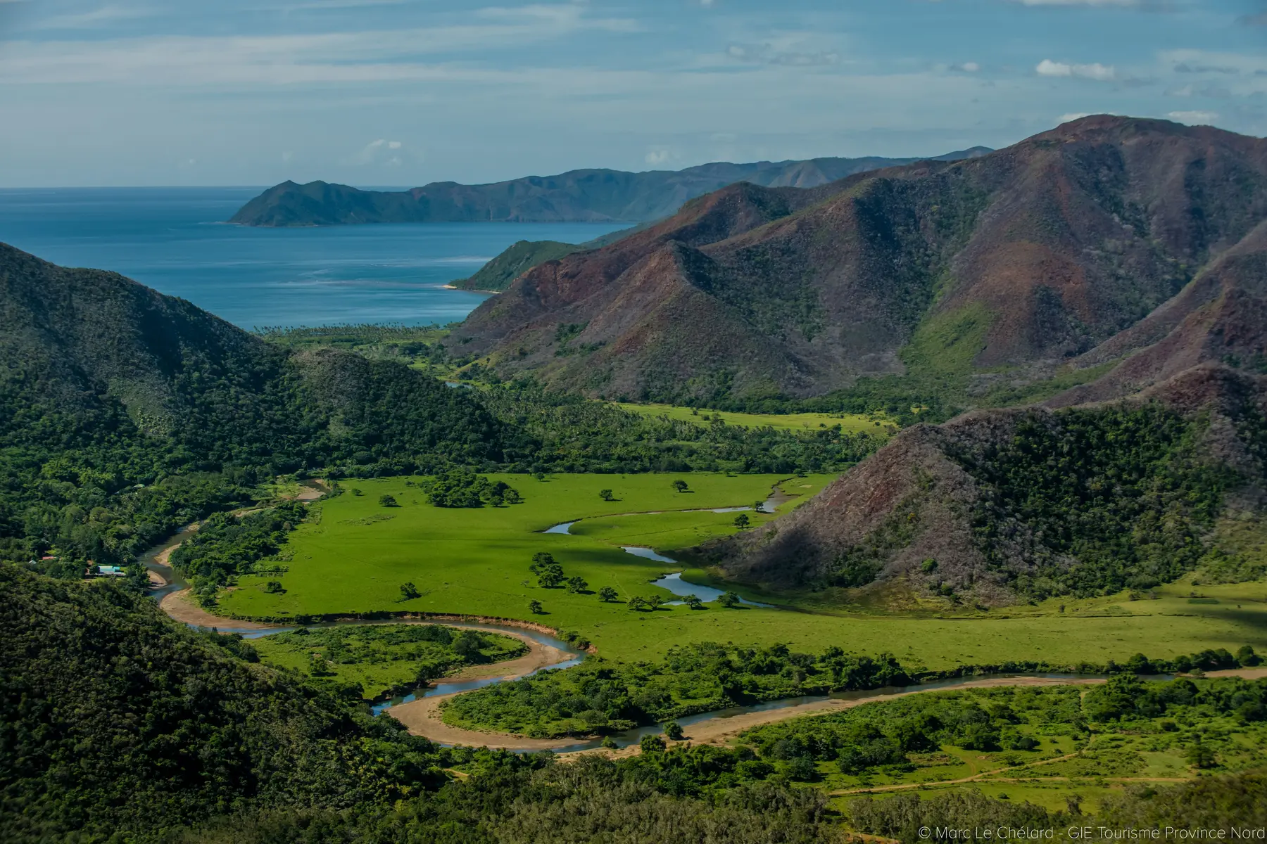 vallée, paysage, Poro, sud minier, Kua