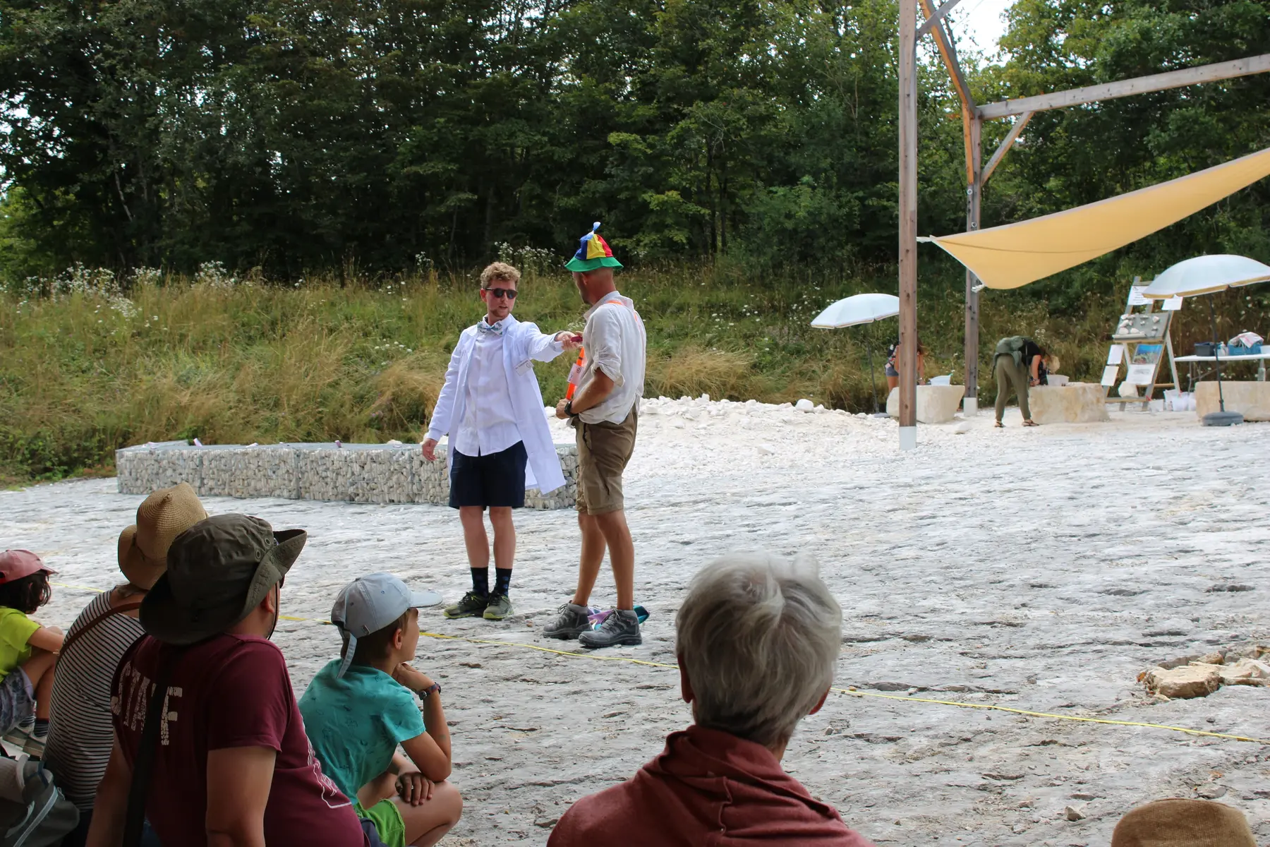 Animation du professeur Chronos à Dinoplagne