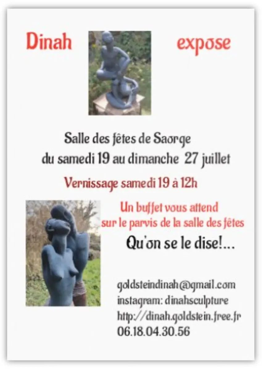 Exposition de sculpture de Dinah GOLDSTEIN
