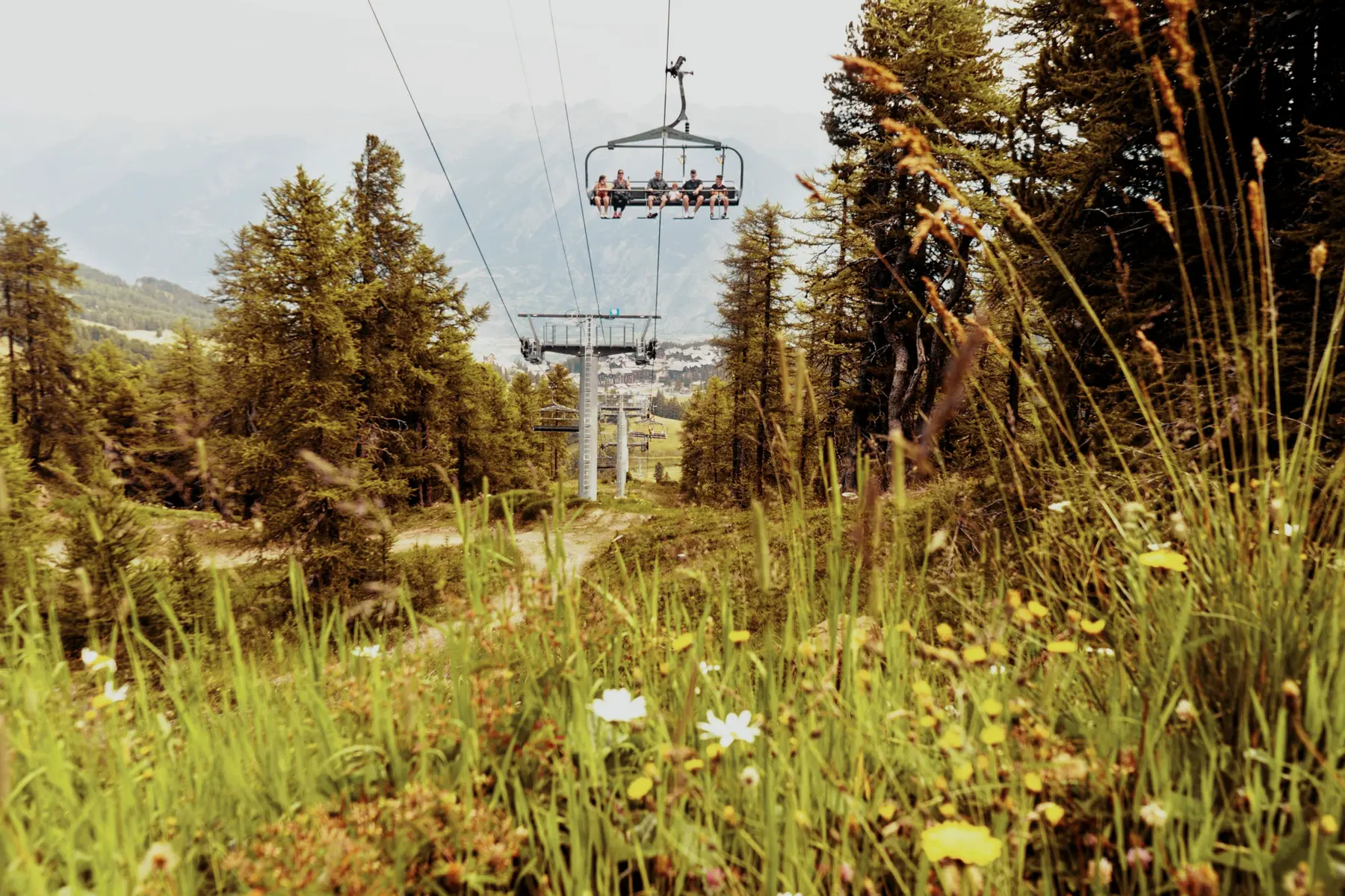 Remontées mécaniques à Risoul 1850 , ETE 2023