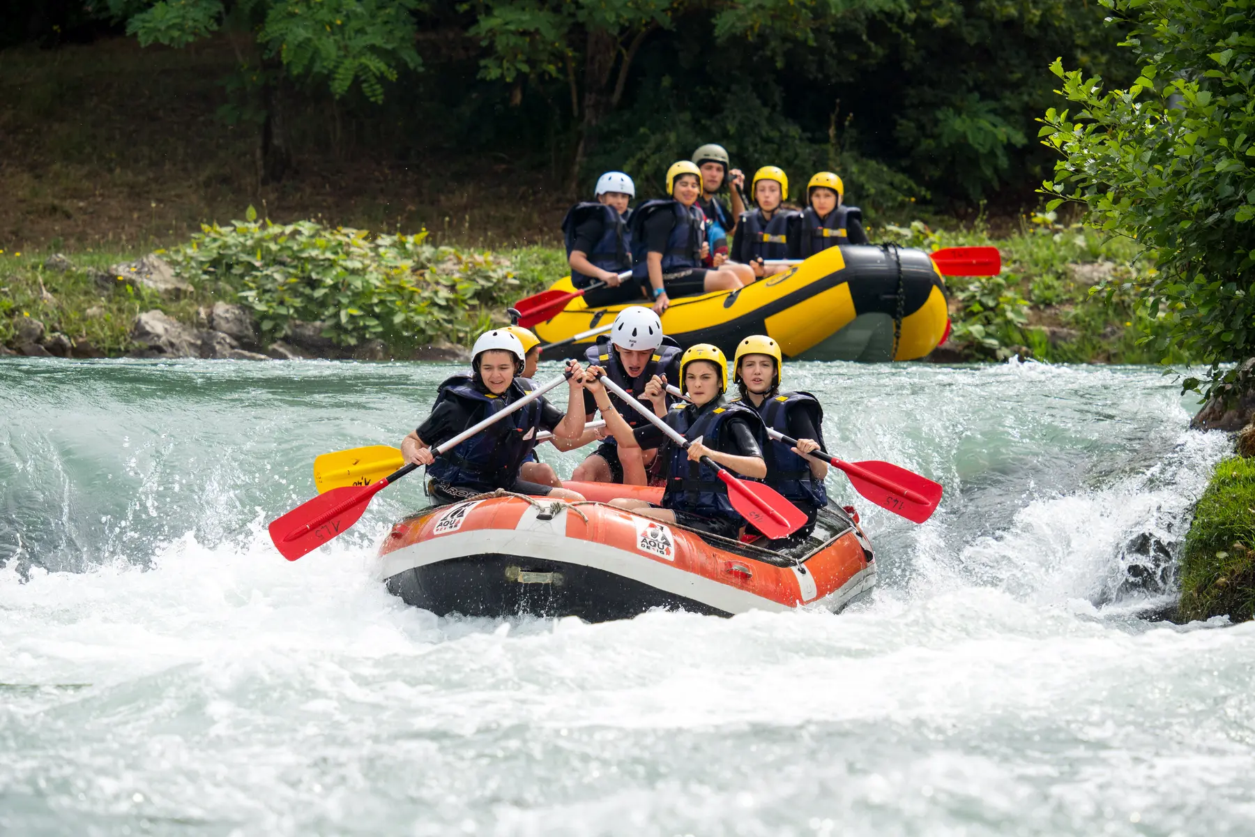 Descente en rafting - Espace eau vive Isle de la Serre - Porcieu-Amblagnieu - Balcons du Dauphiné