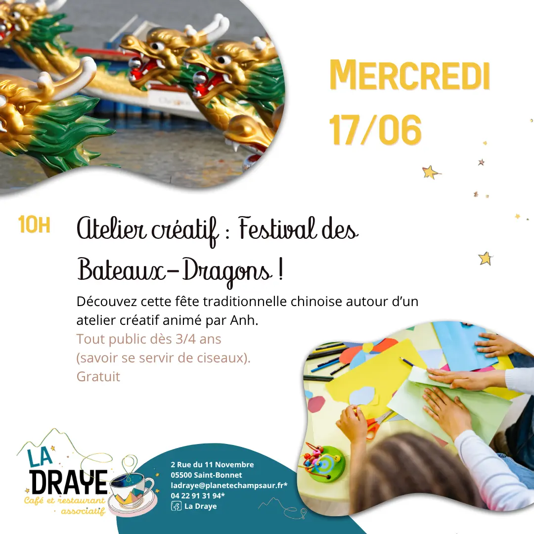 Atelier créatif au Café de la Draye