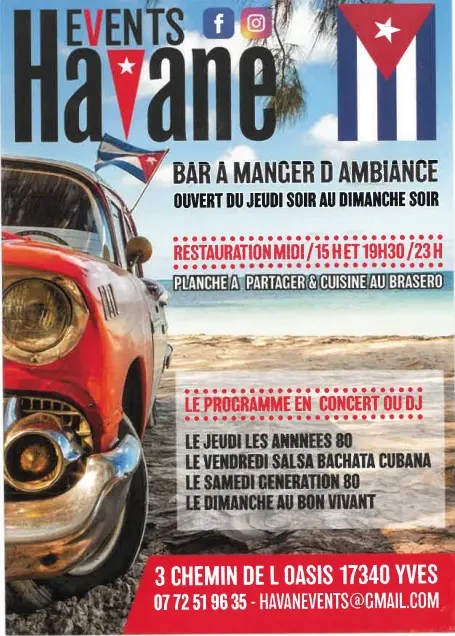 Flyer publicitaire Havane Events