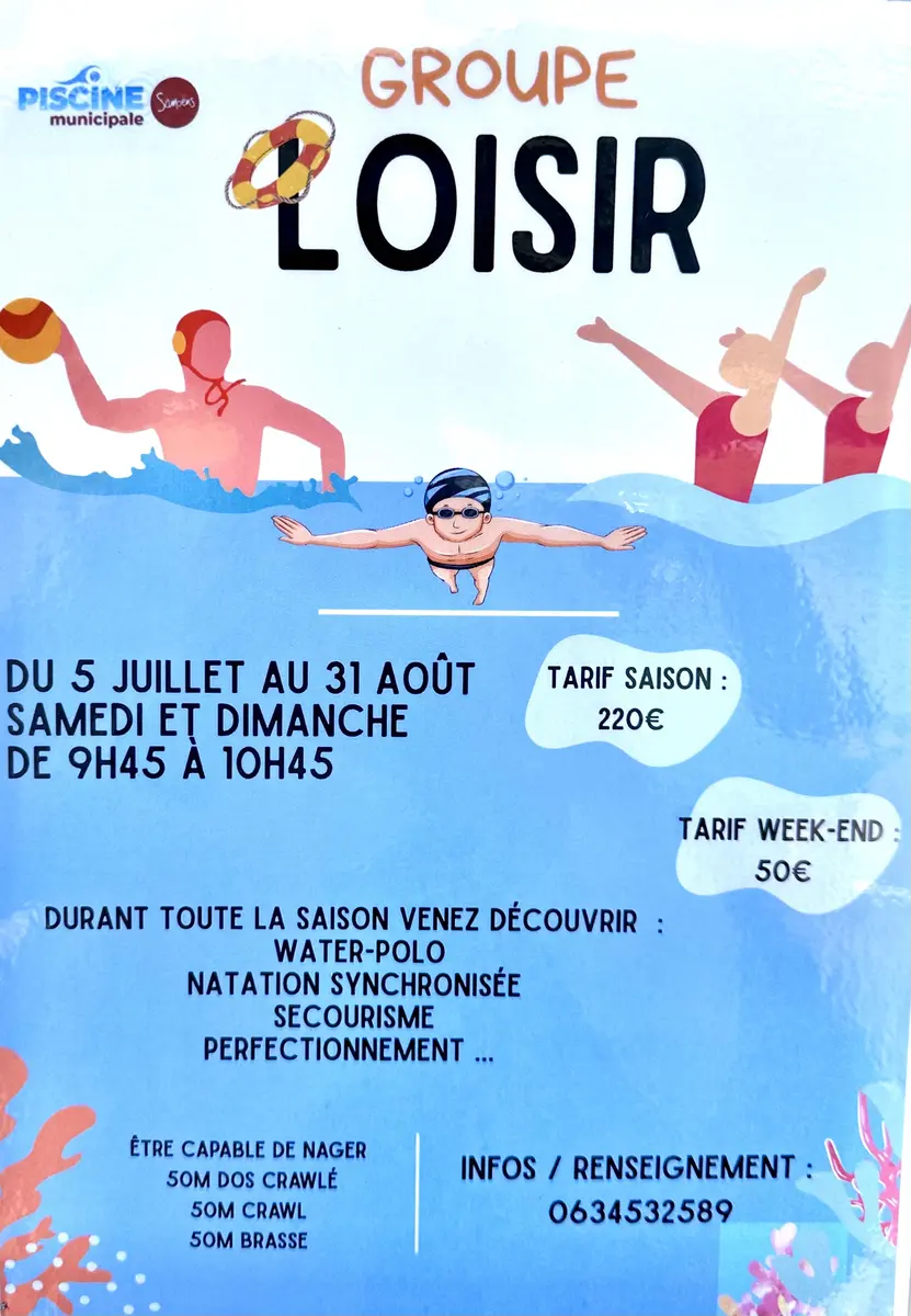 Groupe Loisir à la piscine de Samoëns