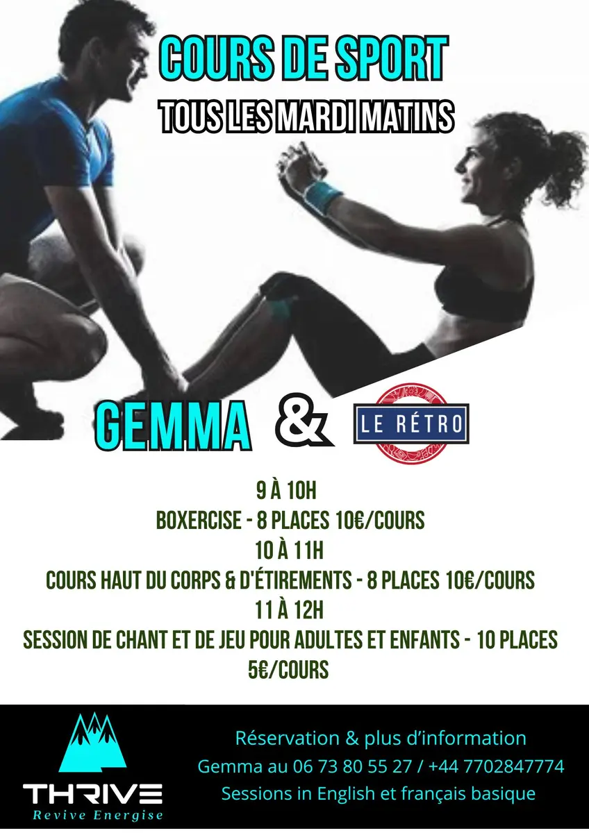 Cours de sport au Rétro