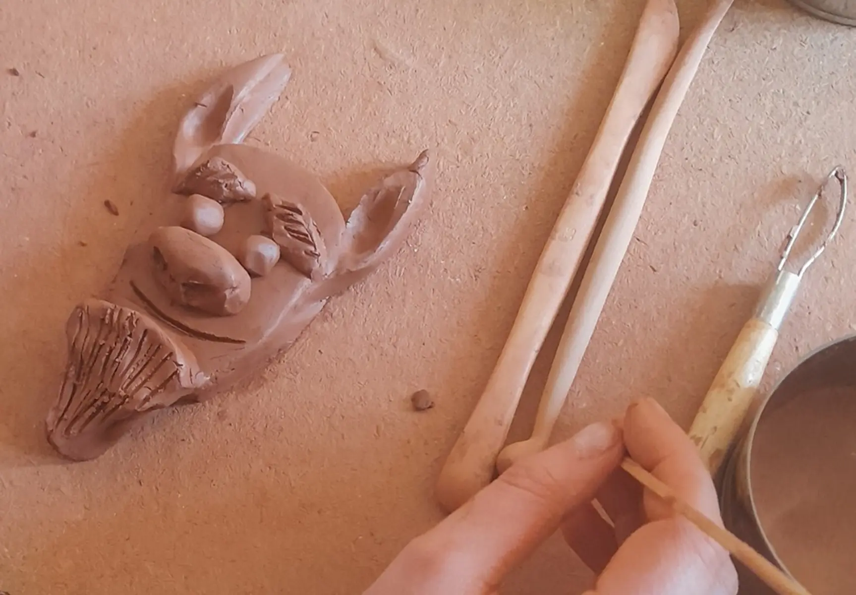 Ateliers modelage Tête de satyre_Lezoux