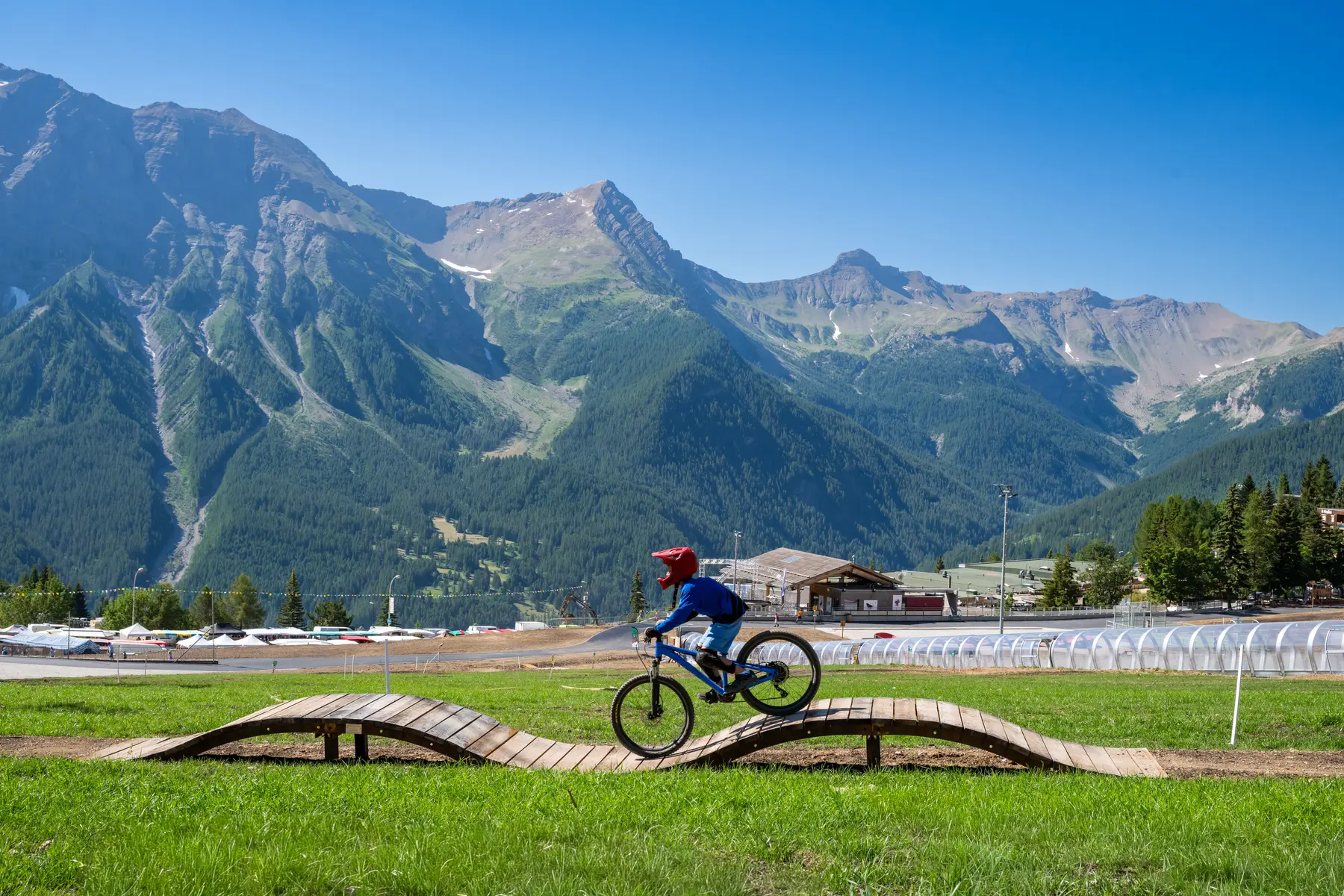 Zone de progression du Bike Park_Orcières