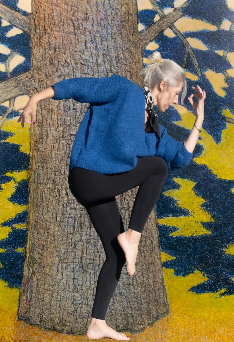 posture de yoga par Béatrice