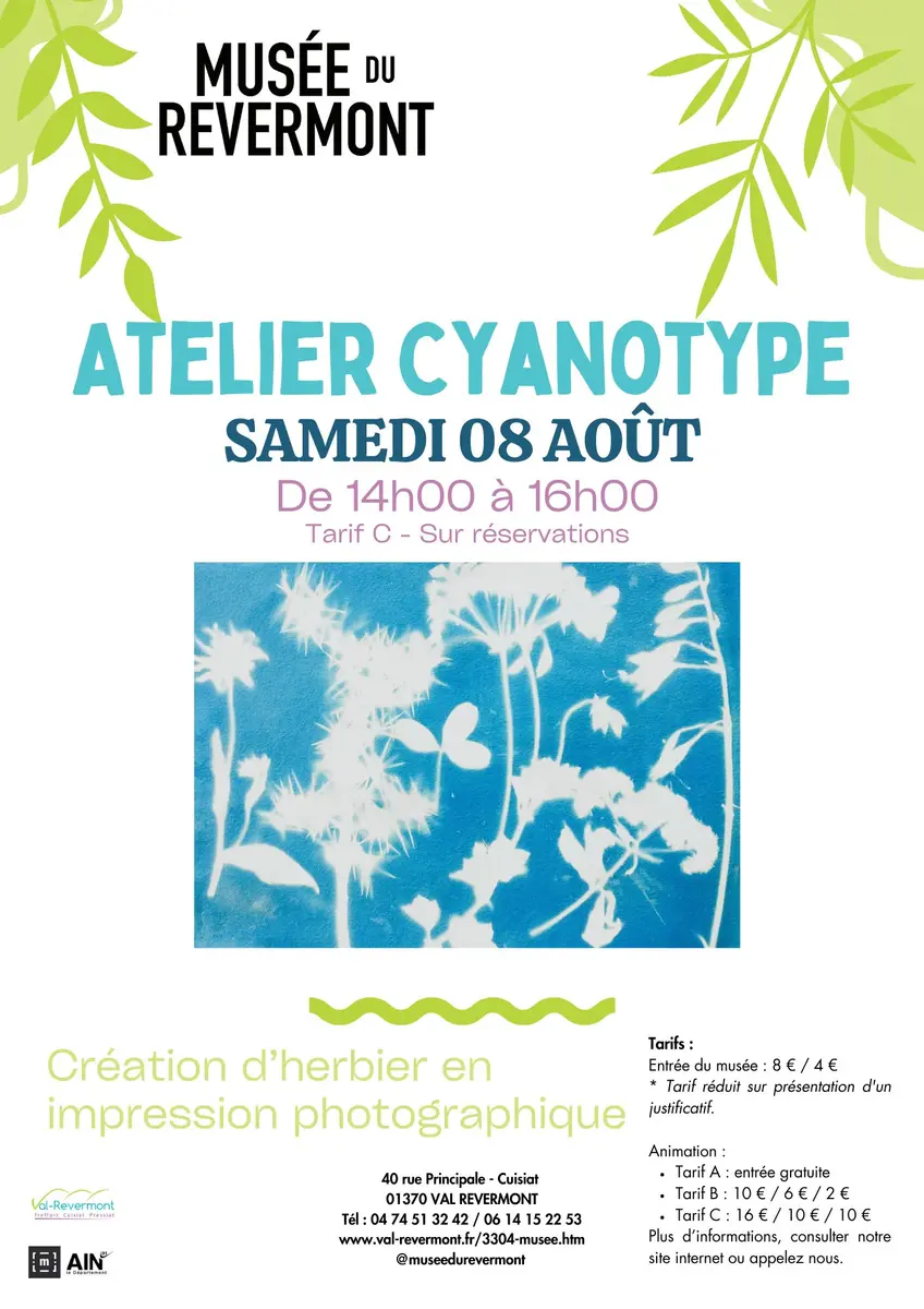 Atelier création de cyanotype - 08/08/2026