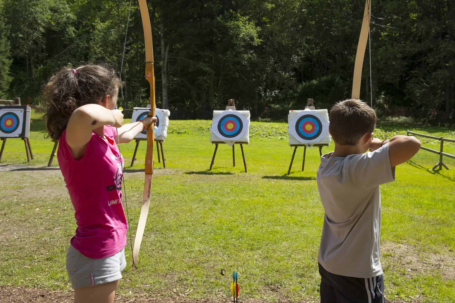 Tir à l'arc domaine nordique les Contamines Montjoie