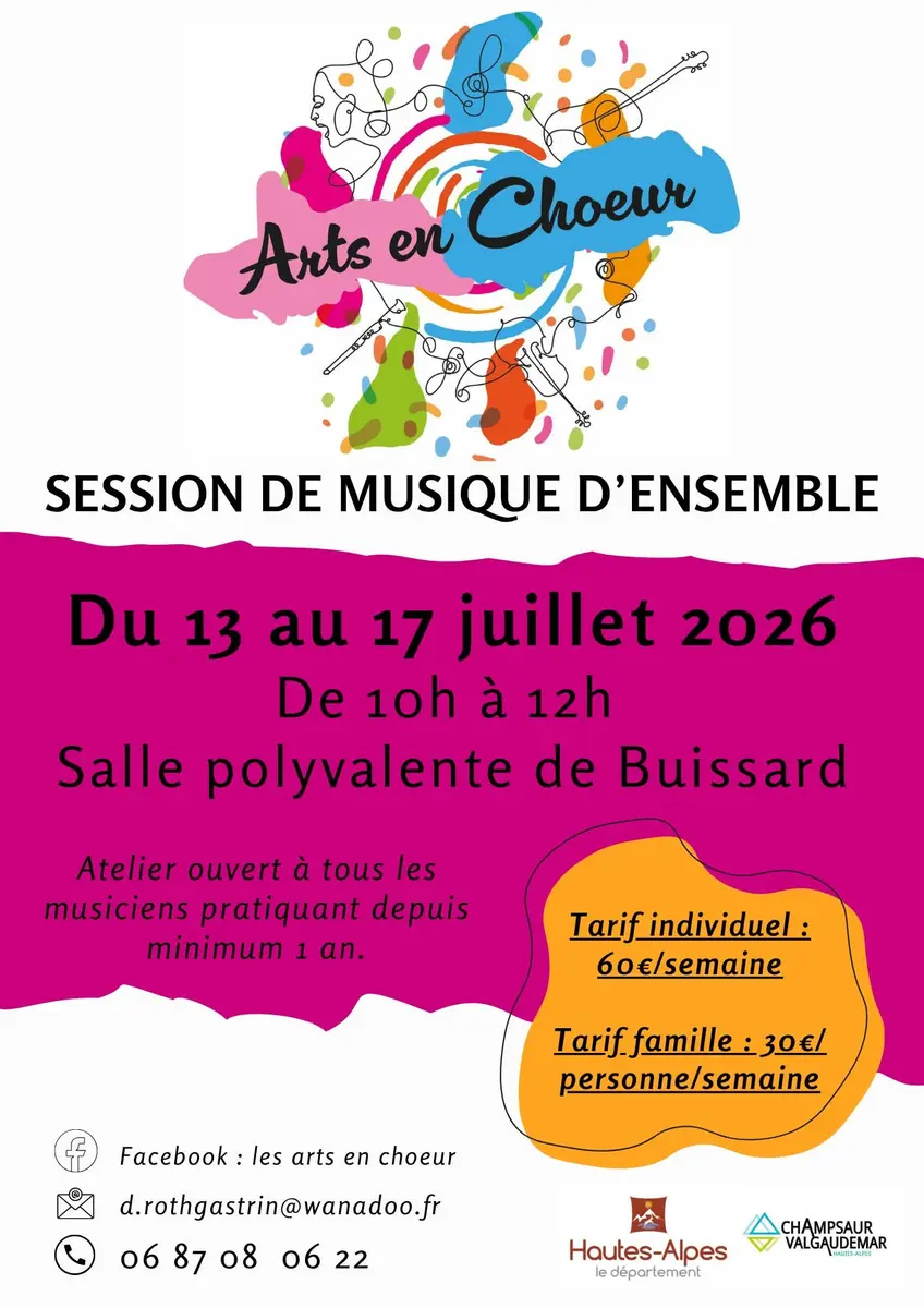 Stage de Musique d'ensemble organisé par les Arts en Choeur