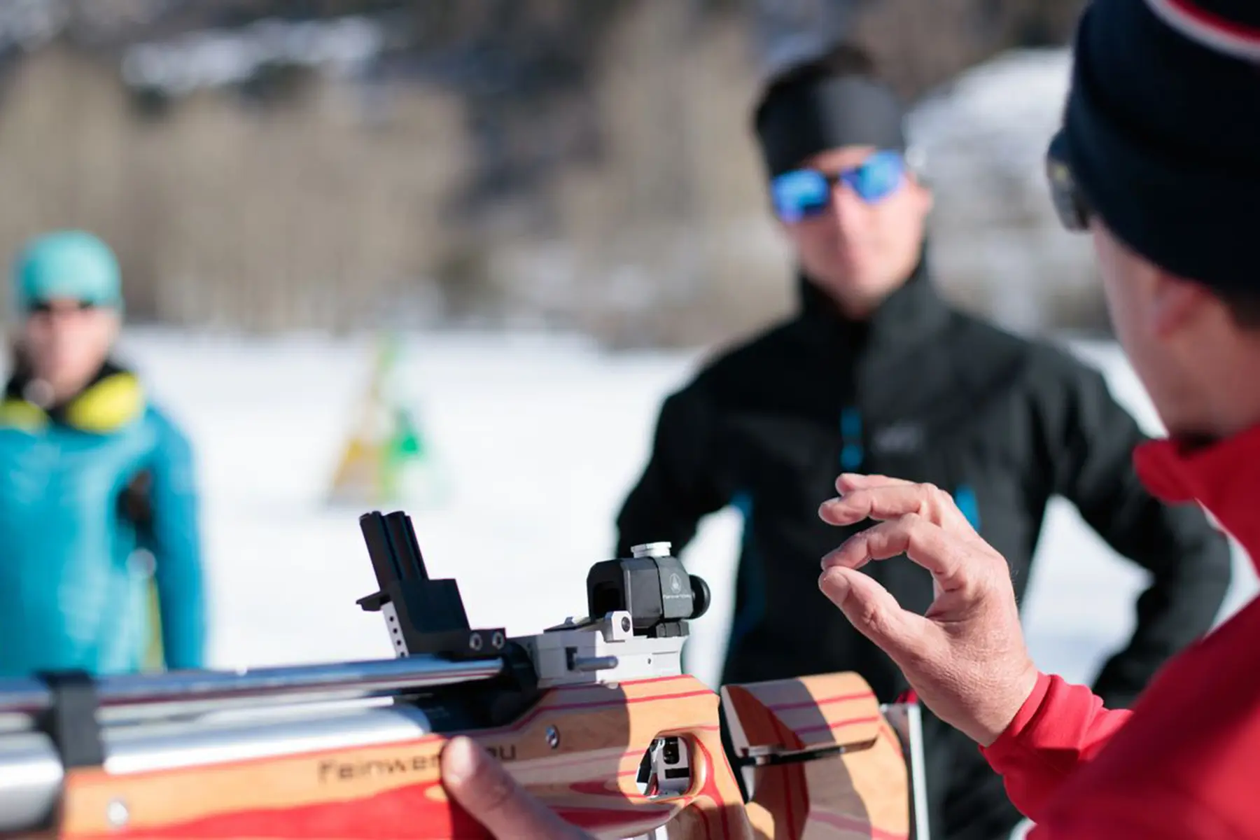 Biathlon avec l'École du Ski Français du Sauze