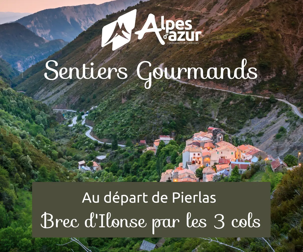 Itinéraire Sentiers Gourmands_Pierlas_Brec d'Ilonse par les 3 cols