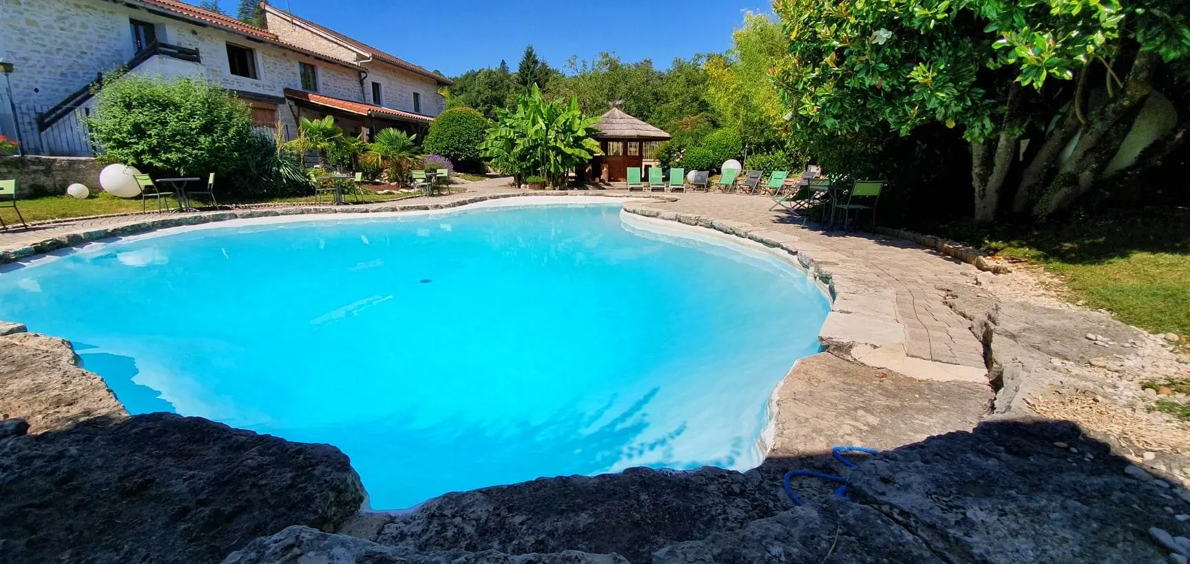 Vue terrasse piscine