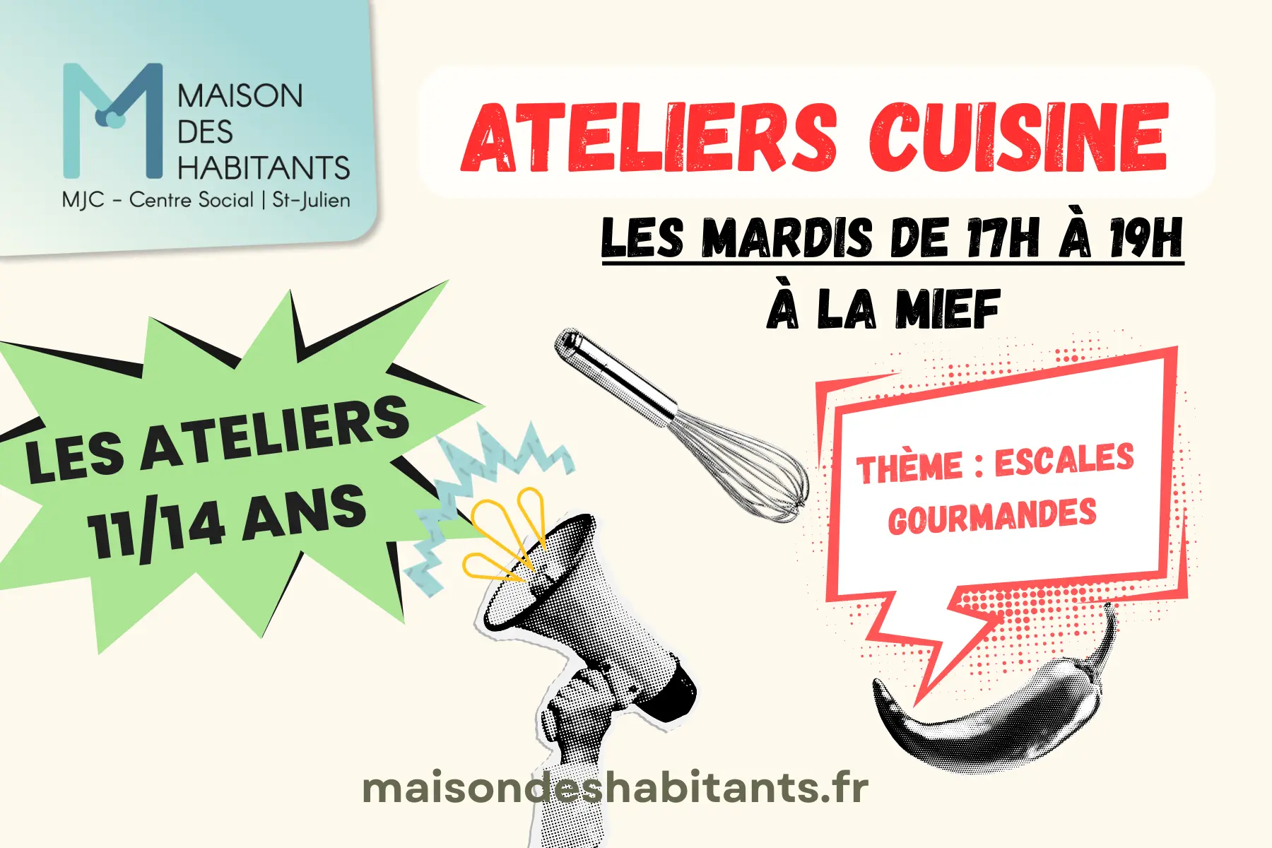 Ateliers 11-14 ans - mardis