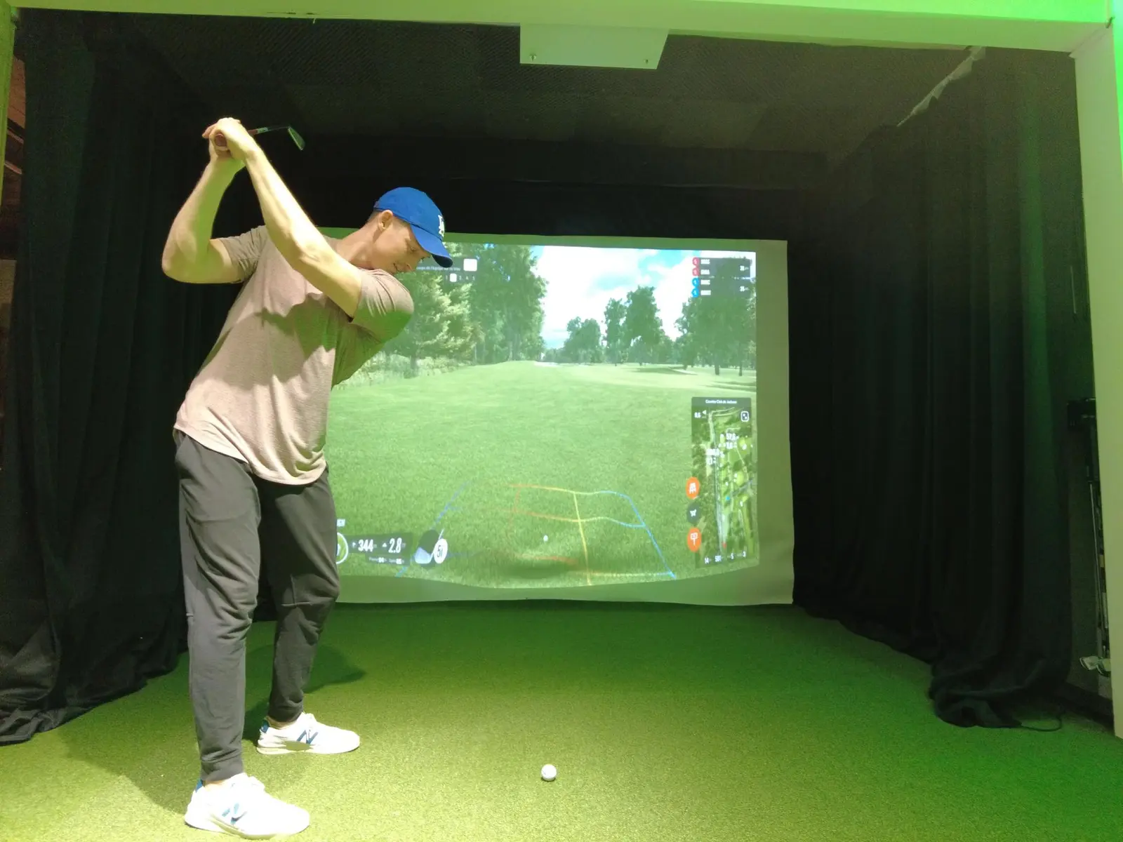 Simulateur de golf