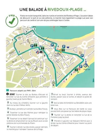 UNE BALADE À RIVEDOUX-PLAGE  : ACCES PMR