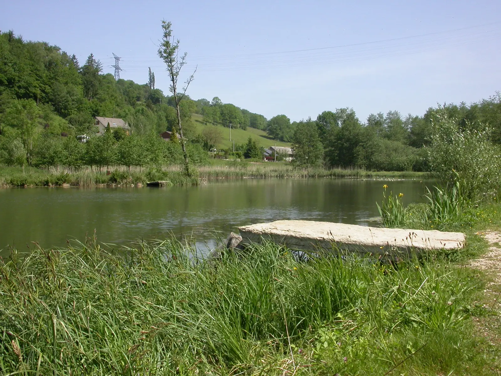 Ponton du lac de la Pisserotte