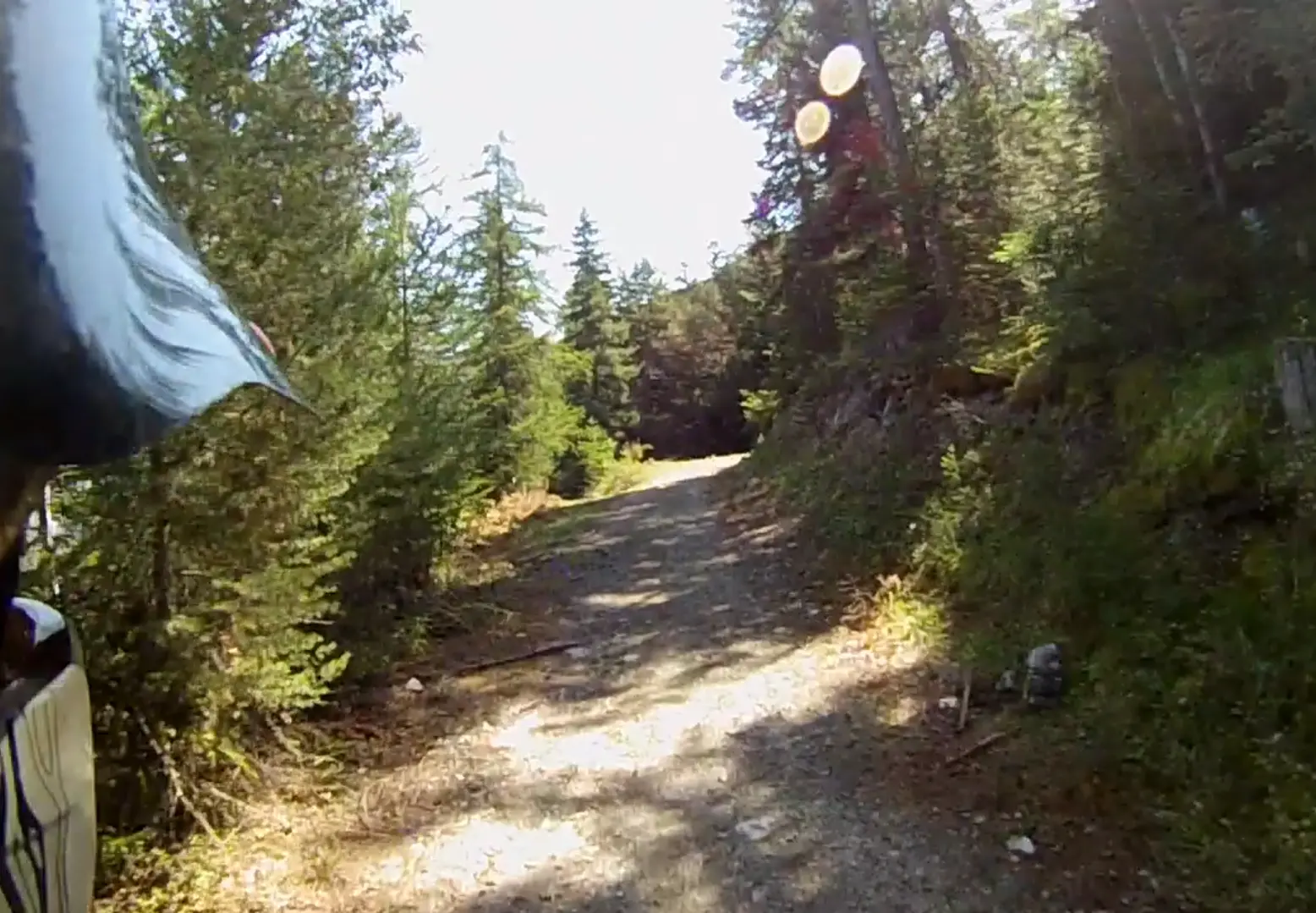 Traversée en forêt au-dessus de Montgenèvre